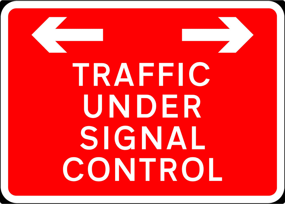 1050x750mm Traffic Under Signal Control - 7021 - Rigid Plastic