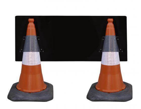 1050x450mm Cone Sign - Diverted Traffic with Arrow Right - 2703