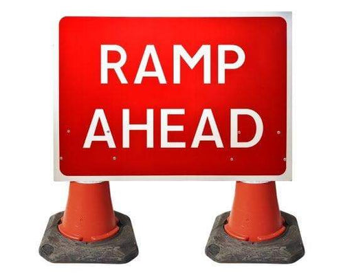 1050x750mm Cone Sign - Ramp Ahead - 7010.1 (4308351451170)