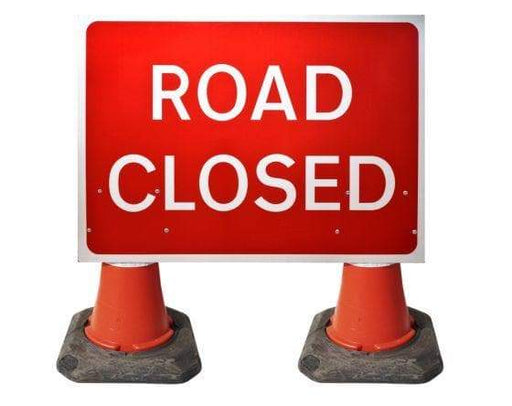1050x750mm Cone Sign - Road Closed - 7010.1 (4308341325858)