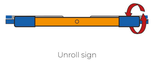 F2 Flexible Fold-Away Sign - No Left Turn - Protect Signs