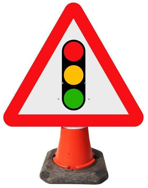 Triangle Cone Sign - Traffic Signals Ahead - 543 (4298891001890)