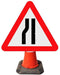 Triangle Cone Sign - Road Narrows on Left Ahead - 517 (4298873274402)