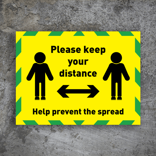 Please Keep Your Distance - Protect Signs