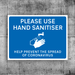 Please Use Hand Sanitiser Sign - Protect Signs