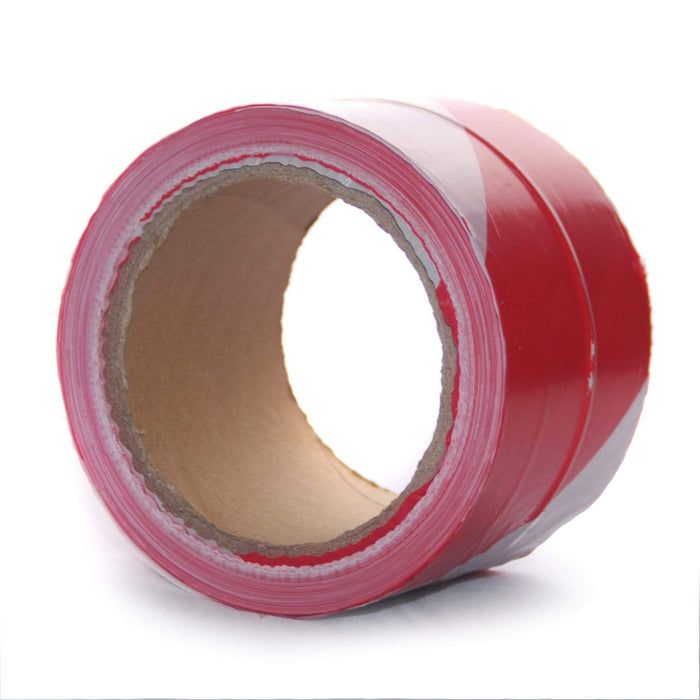 Economy Red White Barrier Tape 100m (3926259302434)