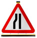 Flexible Triangle - Road Narrows on Left Ahead - 517 (4134280298530)