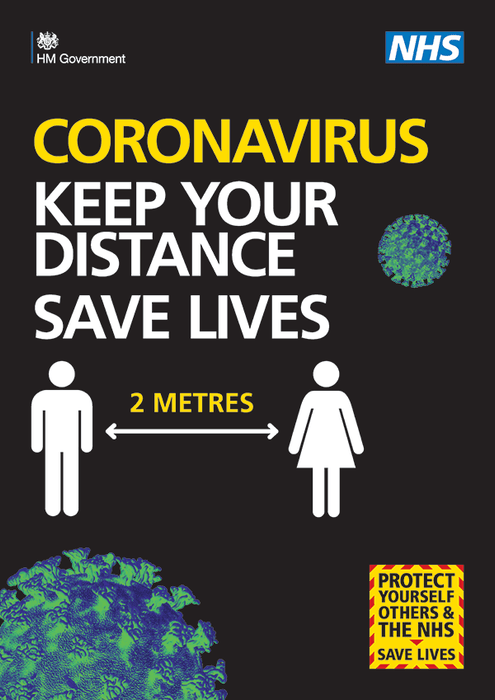 Keep Your Distance PVC Poster SD019 - Protect Signs
