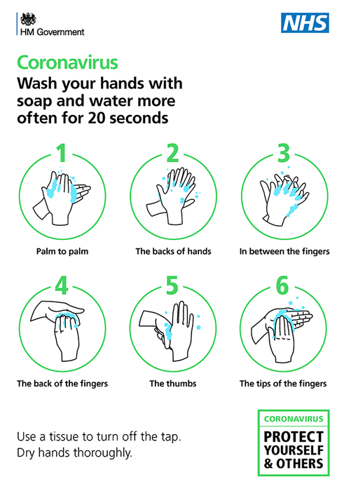 Wash your Hands PVC Poster SD022 - Protect Signs