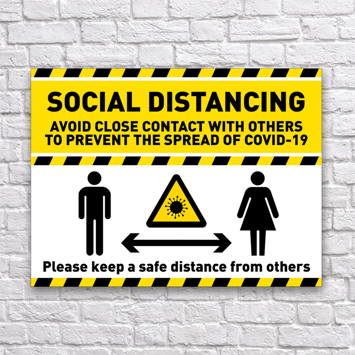 Social Distancing Sign - Protect Signs