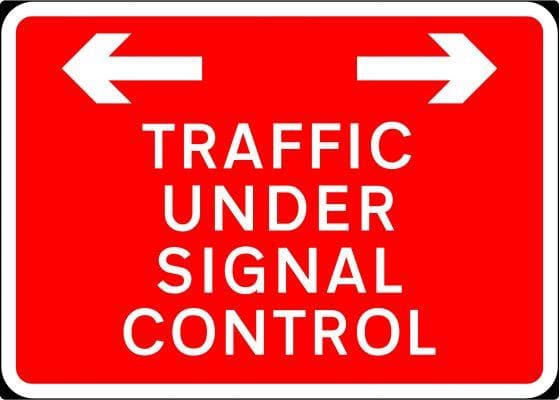 1050x750mm Traffic Under Signal Control - 7021 - Rigid Plastic (4133218943010)