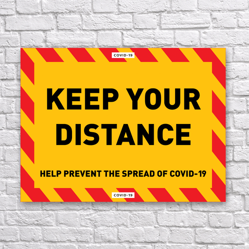 Keep Your Distance Sign - Protect Signs