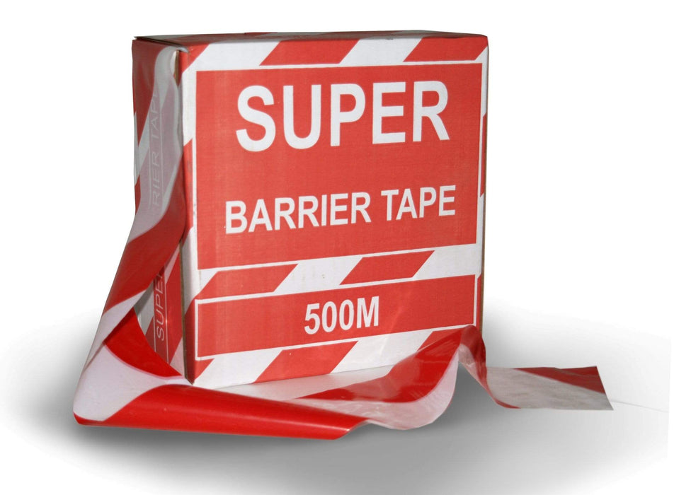 Super Red and White Barricade Tape (3926319005730)